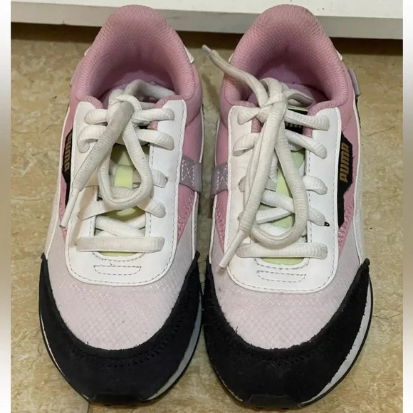 Puma Future Rider Spring Lace Up  Girls Sneakers Shoes Casual Size  1.5 C - Picture 1 of 6
